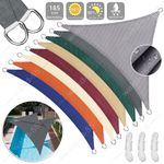 Outdoor Shade Sail Patio Suncreen Awning Garden Sun Canopy 98% UV Block Triangle