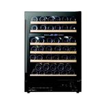 Cookology Essentials 51 Bottle 60cm Wine Cooler Black AEWC600BK Dual