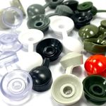 CORRUGATED ROOFING PLASTIC SCREW COVER CAPS - ONDULINE, COROLUX, ARIEL, VISTALUX