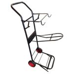 Saddle Rack Tack Trolley Cart Folding - Horse Equestrian Bridle Hook Stable Room