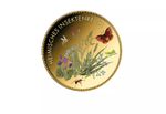 2023 Chad Butterfly Bee World of Insects 999 Gold Colored Coin Wildlife WWF RARE