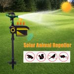 Solar Animal Water Spray Sprinkler Sensor Motion Activated Cat Deer Dog Driven
