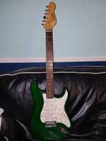 Electric Guitar - Stratocaster - Encore - Rare Green Flame - Vintage Strat