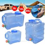 Camping Hiking Tap Carry Tank Container Drinking Water Bottle Bucket with Tap