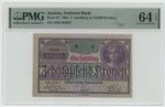 Austria 1 Schilling over 10000 2-1-1924 P 87.a UNC Uncirculated PMG 64