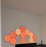 Nanoleaf Black Hexagon Limited Edition Wall Lights - 16 Hexagon Shaped Tiles