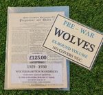 Wolverhampton Wanderers 1929/30 Leek Alex & Stockport Res Ex Bound No Cover VGC 