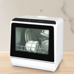 Freestanding Mini Dishwasher Mini Table Top Portable 6 Programs 5L Water Tank