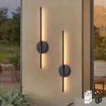 2x Battery Operated LED Wall Lights Wireless Wall Sconces Dimmable LED Wall Lamp