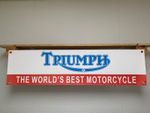 Triumph Motorcycles Banner Classic USA Bike Advert Garage Workshop Wall Display
