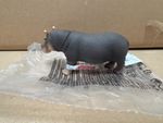 Schleich Wild Life 14814 Realistic Detailed Hippopotamus Figurine - Wild Hippo