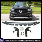 CITY STYLE NUDGE BULL BAR BLACK BUMPER SPOILER FOR FORD RANGER T6 T7 T8 2011-22