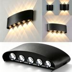 Aluminium Modern LED Wall Lights Up Down Lighting Fixture Indoor Outdoor Lamp UK