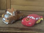 Disney Parks Paris Cars Small Lightning McQueen And Mater Soft Plush