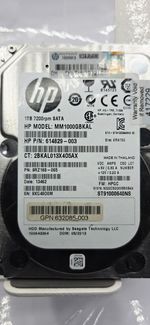 HP 1TB 7200rpm 2.5" SATA HDD MM1000GBKAL 614829-003
