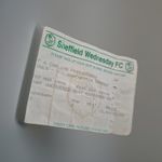 1995 Sheffield Wednesday v Manchester United Match Ticket Stub Very Rare Away