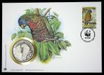 WWF ~ 1996 ~ Parrot ~ Coin Cover ~ St Lucia ~ *NOW HALF PRICE!*