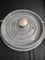 Staub Cast Iron Round Cocotte Dutch Oven 20cm 2.25qt - Graphite/Grey - France