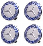 4x Mercedes Alloy Wheel Centre Hub Caps 75mm A B C E S M Class ML CLA