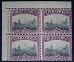 SOUTH AFRICA SG34b 1930 2d Grey & Maroon, P14x13.5, Unmounted Mint, 2 x Pairs