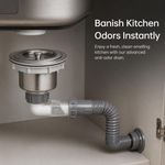 Kitchen Sink Drainage Kit Anti-Odor Valve Adapter, sink drain replacement