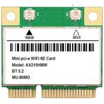 AX210HMW Half Mini PCIe Wireless Network Card for WiFi 6E Bluetooth Win 11 Linux