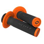 Scott SX II Lock on handle bar grips Double density Full Diamond Black Orange MX
