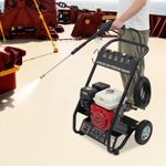 Petrol High Pressure Washer Gasoline Engine Jet Cleaner 170-190 bar 7hp 4900W
