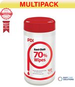 750 x Sani Cloth 70% Alcohol Wipes Surface disinfection Cleaner - 6 Pack of 125