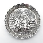 Antique Victorian Sterling Silver Pin Ring Dish London 1892