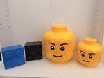 LEGO Head Storage 1 Large & 3 Small Containers (4 Total)