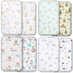 Next to Me Crib Sheets - 2pc Set - 100% Cotton Fitted Sheets for Bedside Cribs