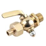 NEW CLASSIC VINTAGE MOTORCYCLE BRASS PETROL FUEL TAP UK 1/4"-1/4" BSP 30005 GB