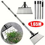 Garden Scraper Extendable up to 165cm Moss Scraper with Stainless Steel Handle