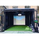 CN Stock PVC Inflatable Golf Simulator Enclosure Golf Training Cage With Screen