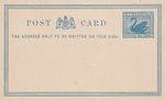 WESTERN AUSTRALIA: Postal stationery postcard 1d unused.