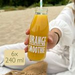 Pressuice Orange Smoothie 100% Fruit Blend 6x240ml Healthy Snack Fresh Stock UK