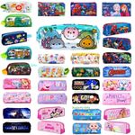Kids Boys Girls Official Character Rectangular Pencil Case Back To School New