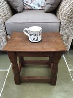 Robert Thompson "Mouseman" Interest Sid Pollard Oak Top Stool FREE DELIVERY