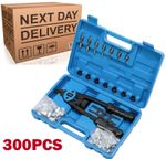 300PCS Hand Nut Tool M3- M12 Repair Kit Professional Riveter Rivnut Gun Mandrels