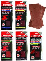 1/3 Sanding Pads Rectangular Sheets 40 60 80 120 Or Mixed Grit 93x 230mm DT80750