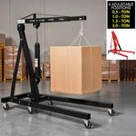 2 Ton Hydraulic Folding Engine Crane Hoist Lift Stand Lifting Garage Workshop UK