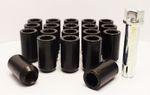 Set of 20 x M12 x 1.25, Tuner Wheel Nuts (Black)