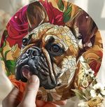 French Bulldog Dog Lover LARGE Suncatcher Birthday Window Present GIFT Art