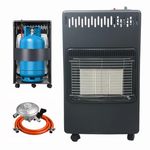 4.2KW Portable Indoor Gas Heater Calor Heating Freestanding Free Regulator Hose