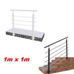 1mx1m Adiustable Aluminum Handrail suitable for Stairs/Steps Side Walls