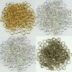 1000pcs Metal Jump Rings Silver/Gold Plated 4 5 6 7 8 9 10mm Jewellery Findings