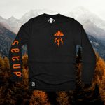 Setup® Descend MTB Jersey - Long Sleeve FastDry Mountain Bike Top in Black