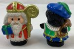 Fisher-Price Little People Sinterklaas Zwarte Piet Figures Set Vintage HTF