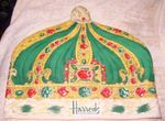 Vintage HARRODS Knightsbridge TEA COSY Pot Insulated Cover CROWN - London (RARE)